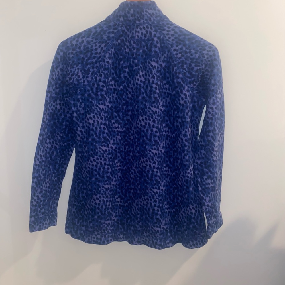 🐆 Tommy Bahama Aruba Lagoon Leopard Full Zip Jacket Blue Small - Picture 9 of 14